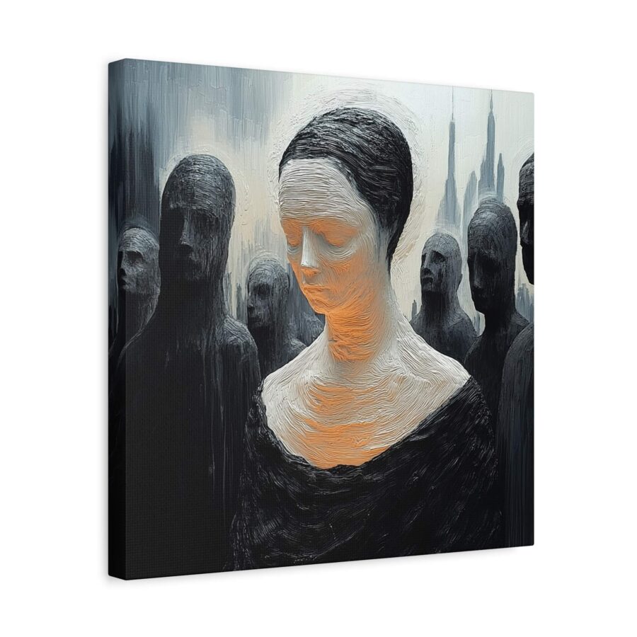 Ethereal Solitude Canvas Print – Surreal Gothic Wall Decor - Image 4
