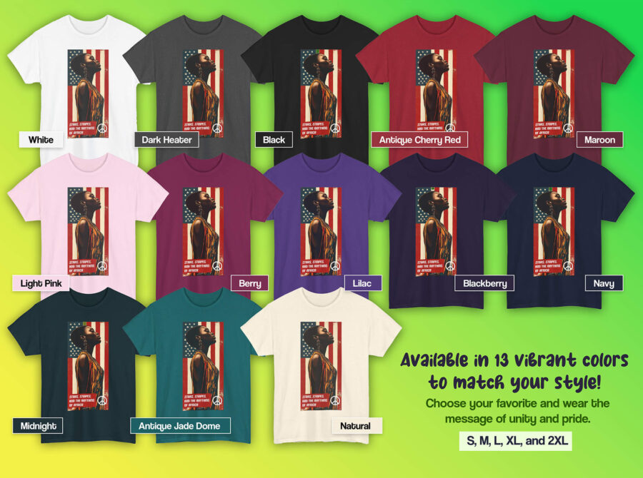 African Heritage T-Shirt – Patriotic Graphic Tee Unisex - Image 3