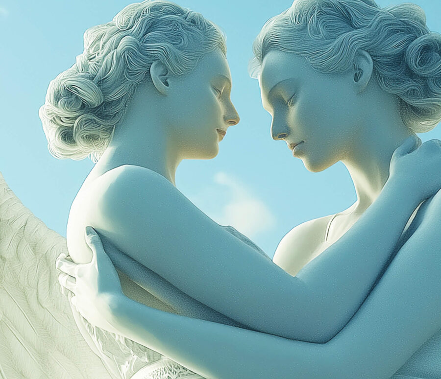 Romantic Angel Canvas Art – Ethereal Heavenly Wall Decor - Image 3