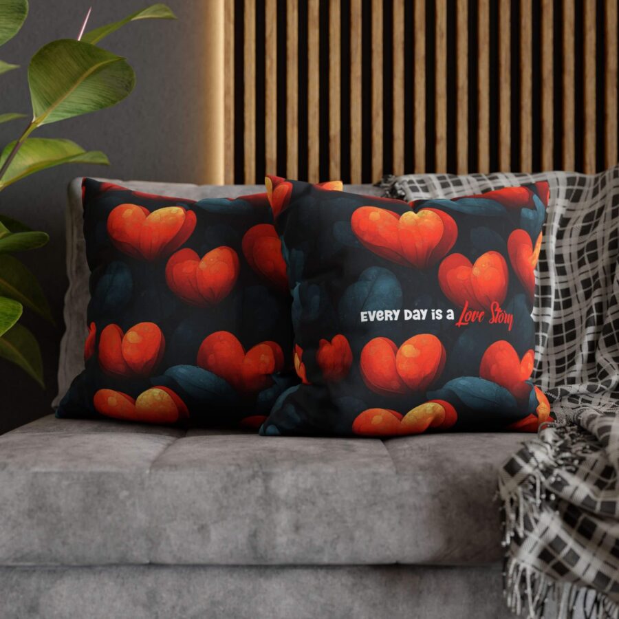 Every Day is a Love Story Pillow – Romantic Home Decor Gift - Image 3