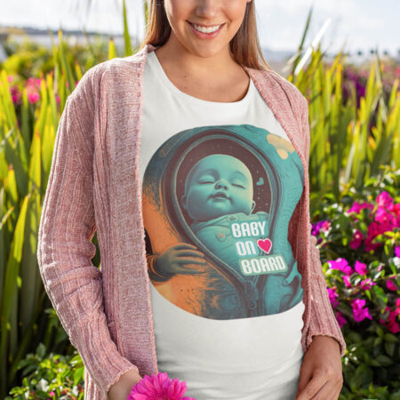 Baby on Board Maternity T-Shirt – Cute Pregnancy Gift