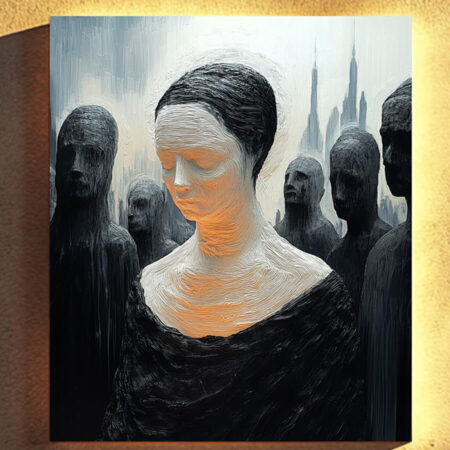 Ethereal Solitude Canvas Print – Surreal Gothic Wall Decor