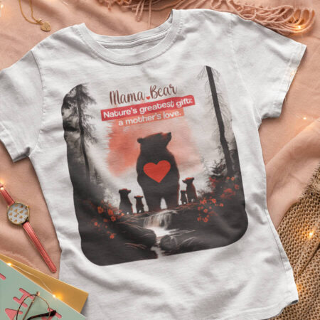 Mama Bear T-Shirt – Nature-Inspired Mother's Day Gift