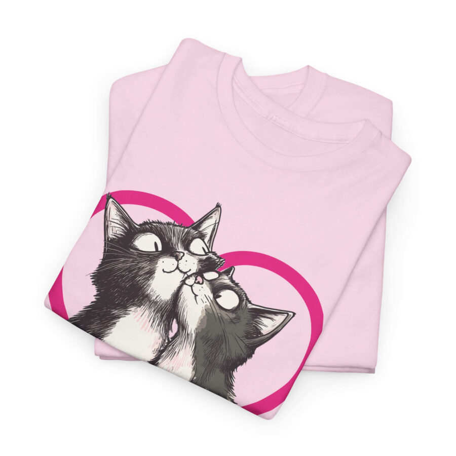 Purr-fect Love Cat T-Shirt – Cute Romantic Gift for Cat Lovers - Image 6