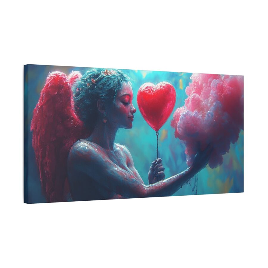Cupid in Love Canvas Art – Dreamy Romantic Wall Decor - Image 3