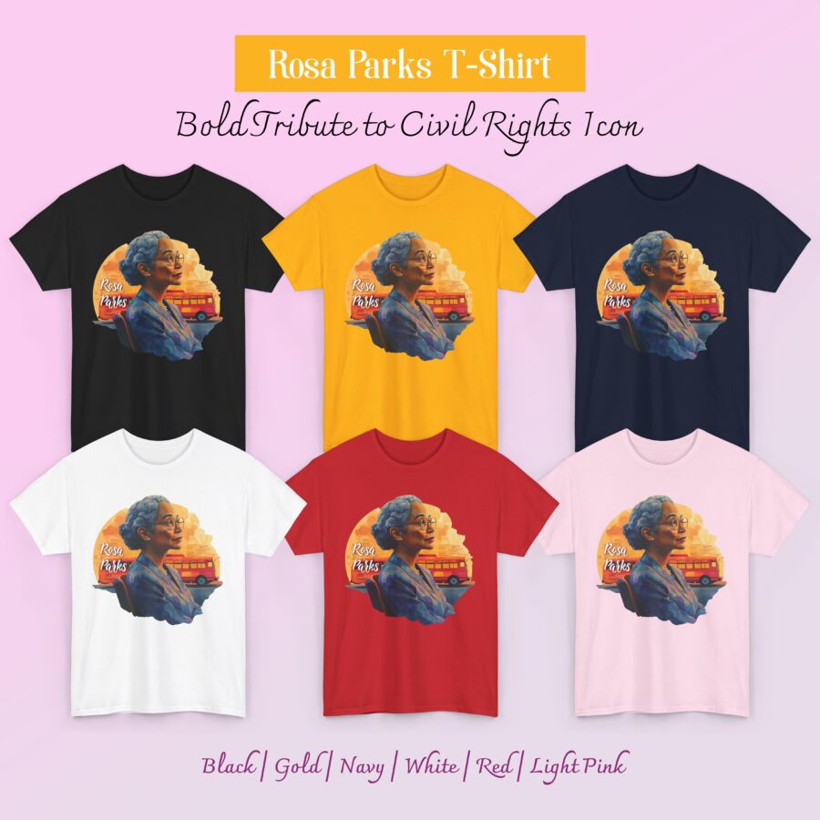 Rosa Parks T-Shirt – Civil Rights Tribute Graphic Tee - Image 5