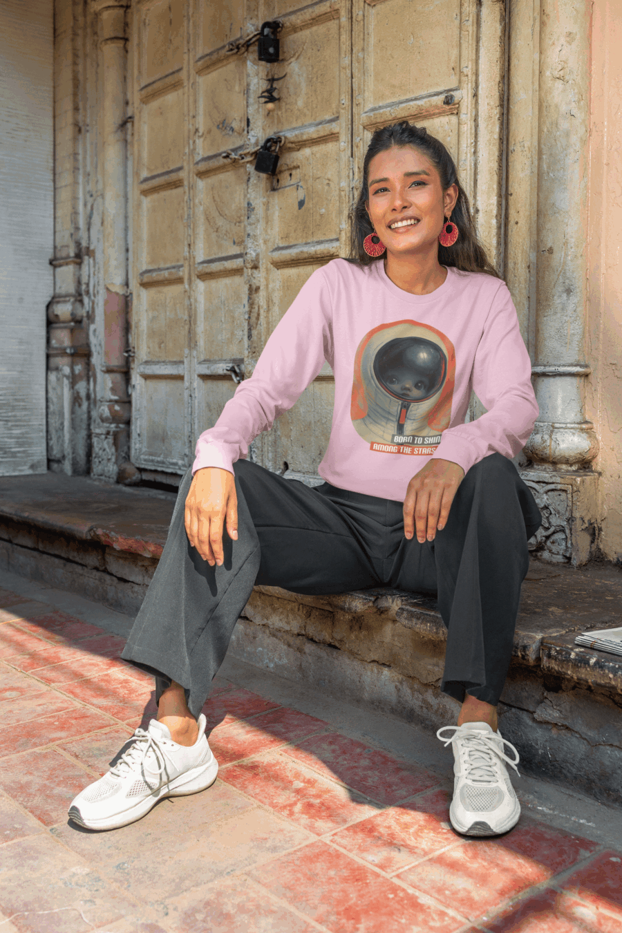 Born to Shine Astronaut T-Shirt – Space Dreamer Tee - Image 3