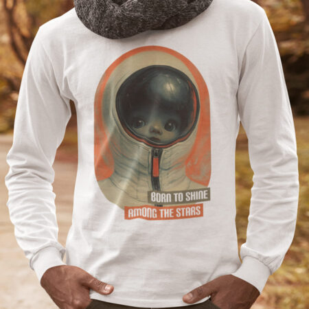 Born to Shine Astronaut T-Shirt – Space Dreamer Tee