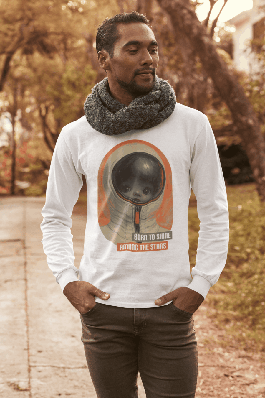 Born to Shine Astronaut T-Shirt – Space Dreamer Tee - Image 4